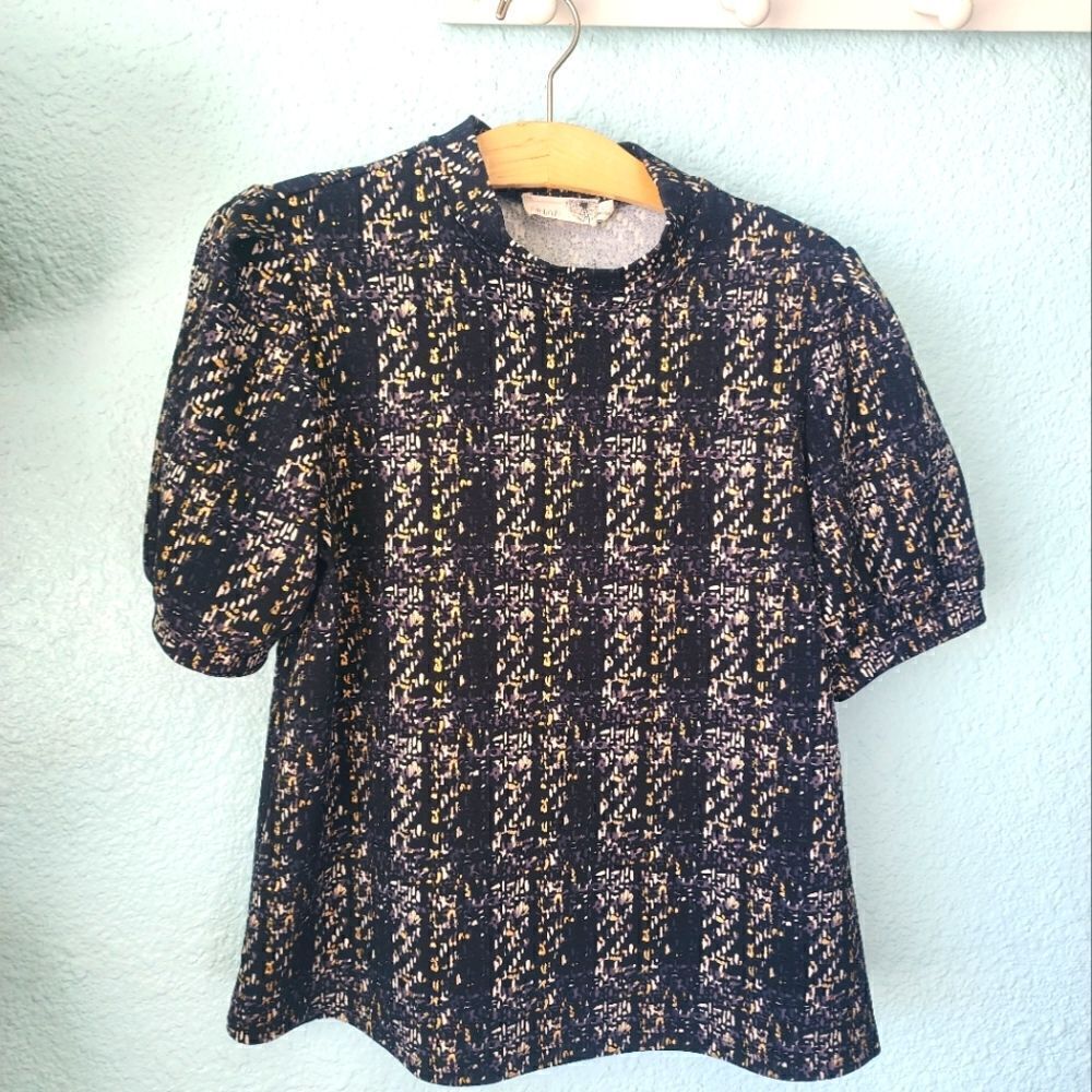 Anthropologie Everleigh mock neck blouse